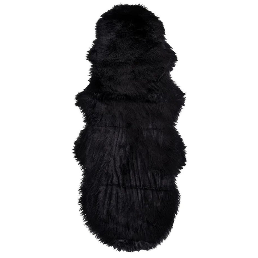 Artificial Black Lambskin