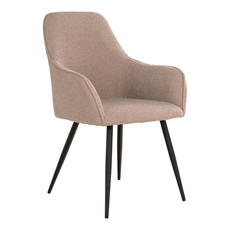2 x Harbo Beige Boulce Fabric Dining Chair