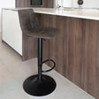 2 x Middelfart Dark Grey Fabric Barstool