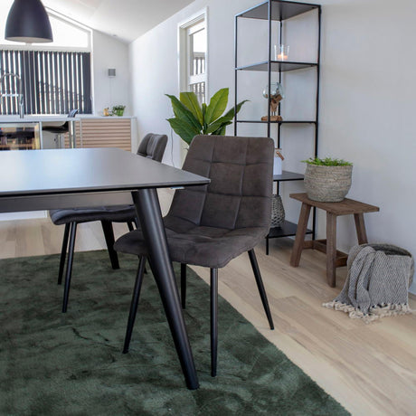 2 x Middelfart Dark Grey Fabric Dining Chair
