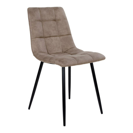 2 x Middelfart Light Brown Fabric Dining Chair