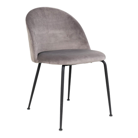 Geneve Black Velvet Fabric Swivel Office Chair