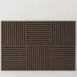 Acoustic Walnut Effect Square Wall Panel