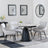 Carrara Grey Ceramic 4 Seater Round Extending Dining Set - 4 Ace Beige Fabric Swivel Dining Chair-3