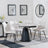 Carrara Grey Ceramic 4 Seater Round Extending Dining Set - 4 Corona Beige Fabric Dining Chair-4