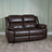 Bentley Brown Leather 2 Seater Recliner Sofa-3