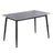 Breton Compact 4 Seater Grey Ceramic Dining Table - 120cm
