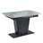 Dutton 4-6 Seater Grey Ceramic Extending Dining Table with Black Pedestal Base - 130cm-170cm
