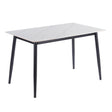 Breton Compact 4 Seater White Ceramic Dining Table - 120cm