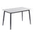 Breton Compact 4 Seater White Ceramic Dining Table - 120cm-2