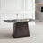 Telma 6 Seater White and Black Marble Dining Table - Sizes Available-2