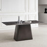 Telma 6 Seater Dark Grey and Black Marble Dining Table - Sizes Available