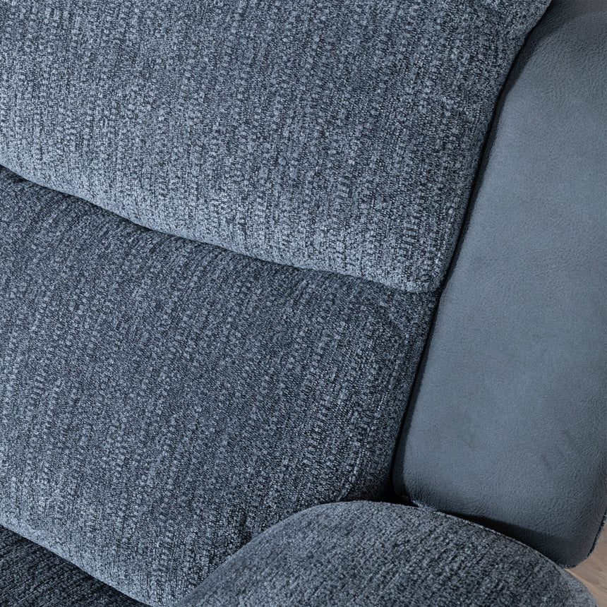 Legnano Grey Fabric 3 Seater Recliner Sofa