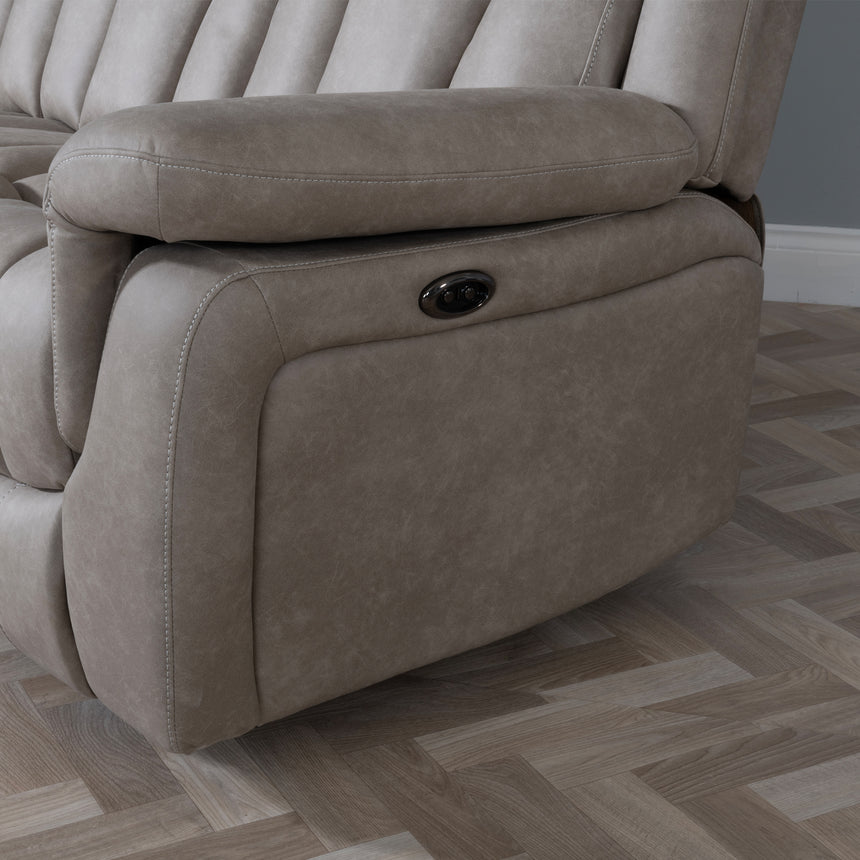 Jessica Fabric 3 Seater Electric Recliner Sofa