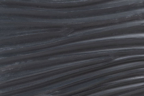 Wave Mango Wood TV Unit, Black Ripple Pattern 100cm Wide, Stand Upto 32in Plasma - 1 Door with 2 Shelf-2