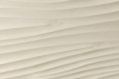 Wave Mango Wood TV Unit, Bone White Ripple Pattern 100cm Wide, Stand Upto 32in Plasma - 1 Door with 2 Shelf-2