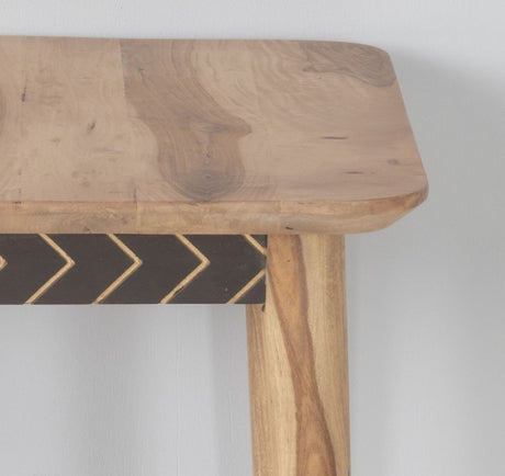 Luxuria Sheesham End Table, Indian Wood, Square Top-2