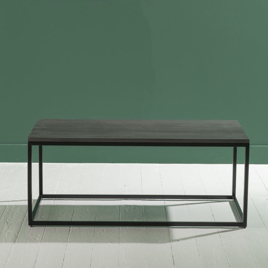 Odom Grey Concrete Coffee Table with Black Metal Base-5