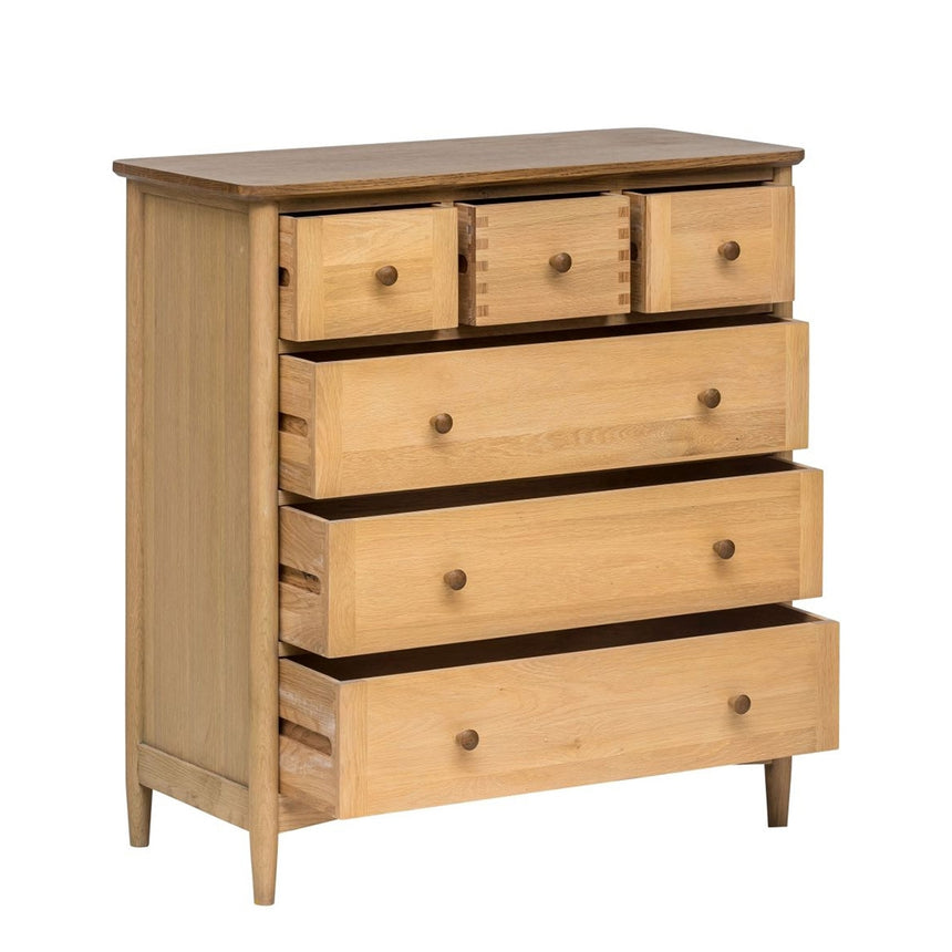 Connecticut Natural Oak 3 Over 3 Drawer Chest