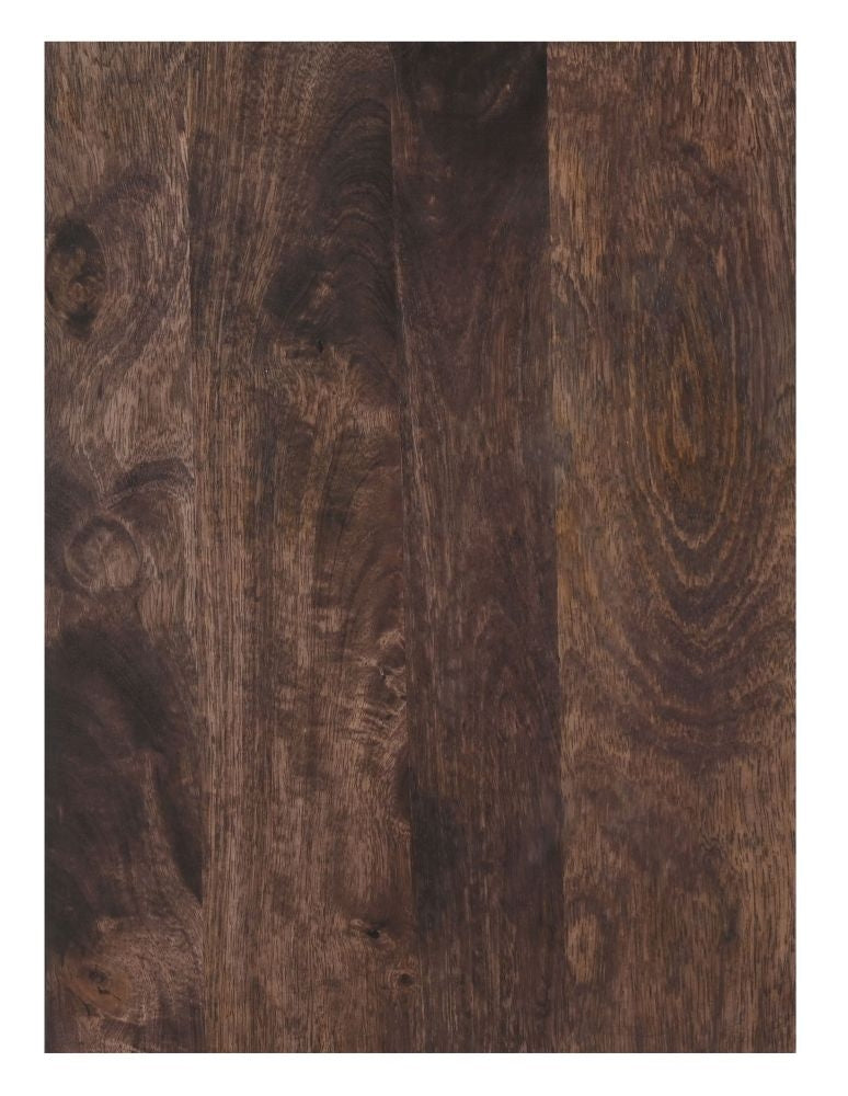 Highgrove Fluted Lamp Table in Walnut Finished Mango Wood-8