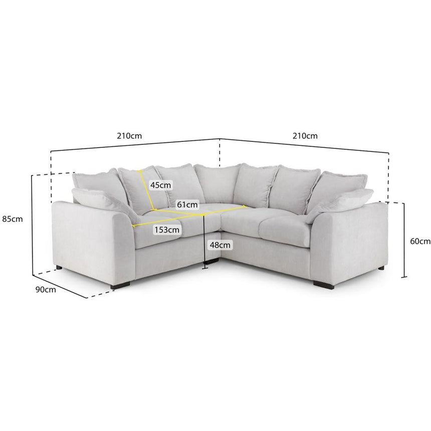Colbee Grey Large Corner Sofa-5