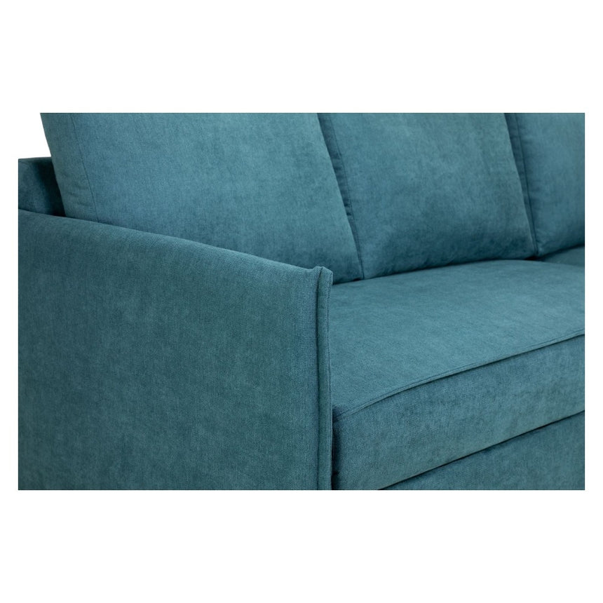 Miel Teal Fabric Universal Corner Sofabed with Storage-2