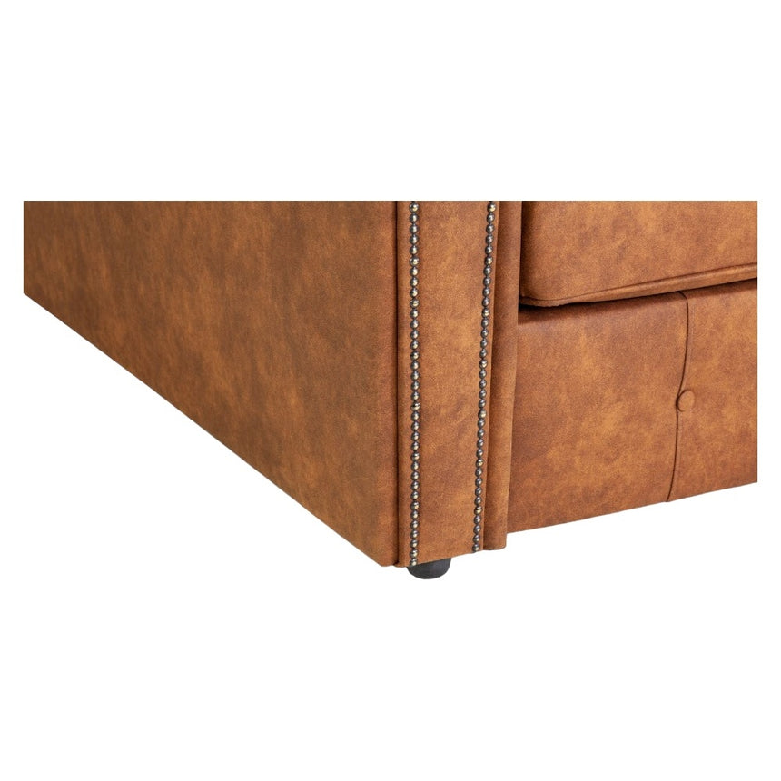 Oakland Tan 2 Seater Sofabed-7