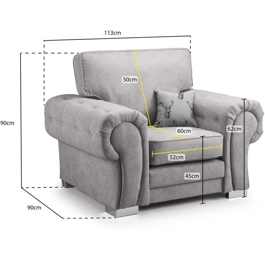 Verona Black Armchair-7