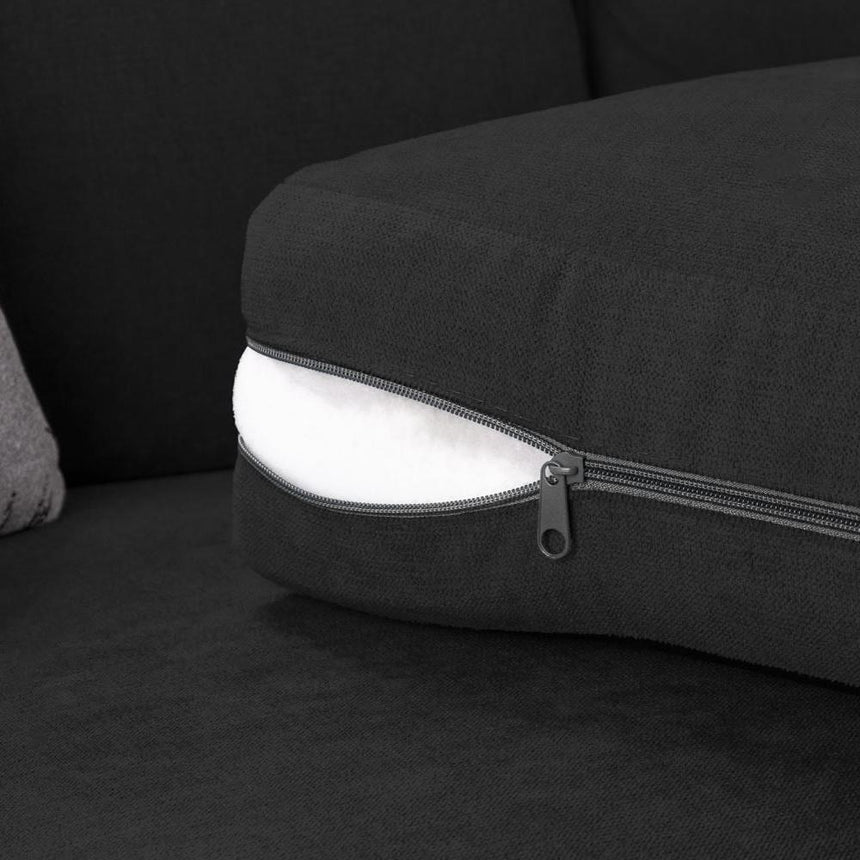Verona Scatterback Black Large Corner Sofabed-3
