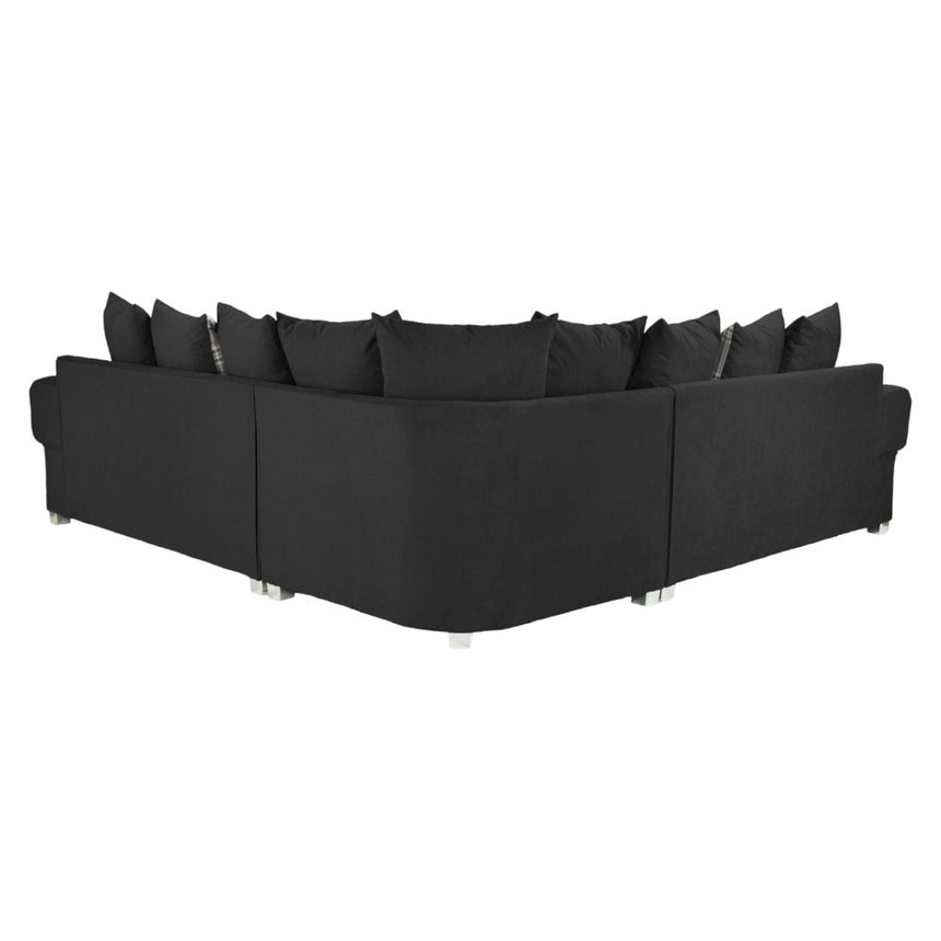 Verona Scatterback Black Large Corner Sofabed-6