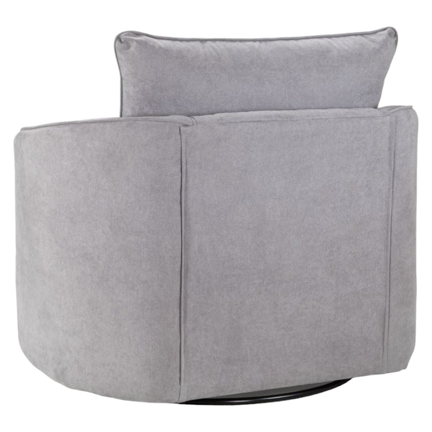 Verona Scatterback Grey Swivel Chair Sofa-6