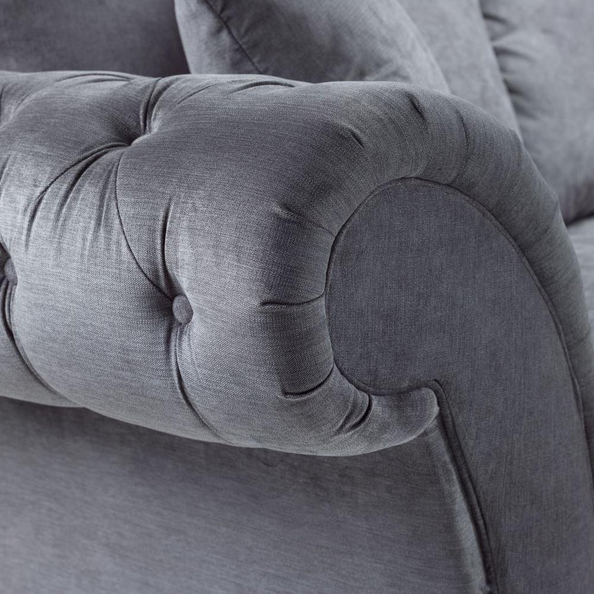 Windsor Fullback Grey Armchair-2