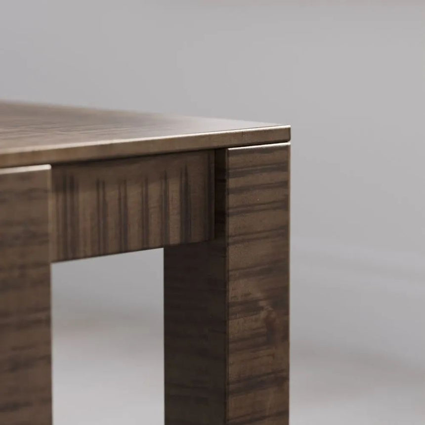 Dakota Mango Wood Dining Bench, Indian Dark Walnut Rustic Finish-6