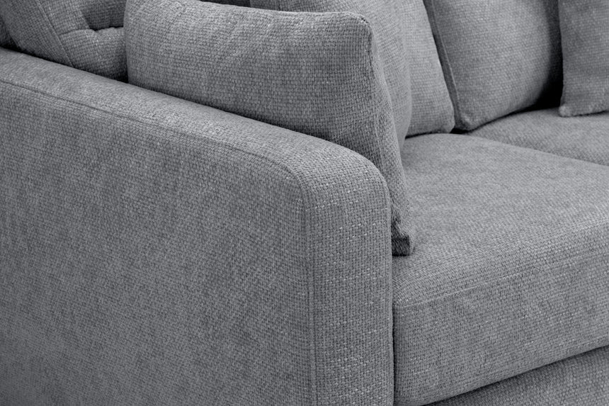 Zenith Grey Fabric Armchair-2