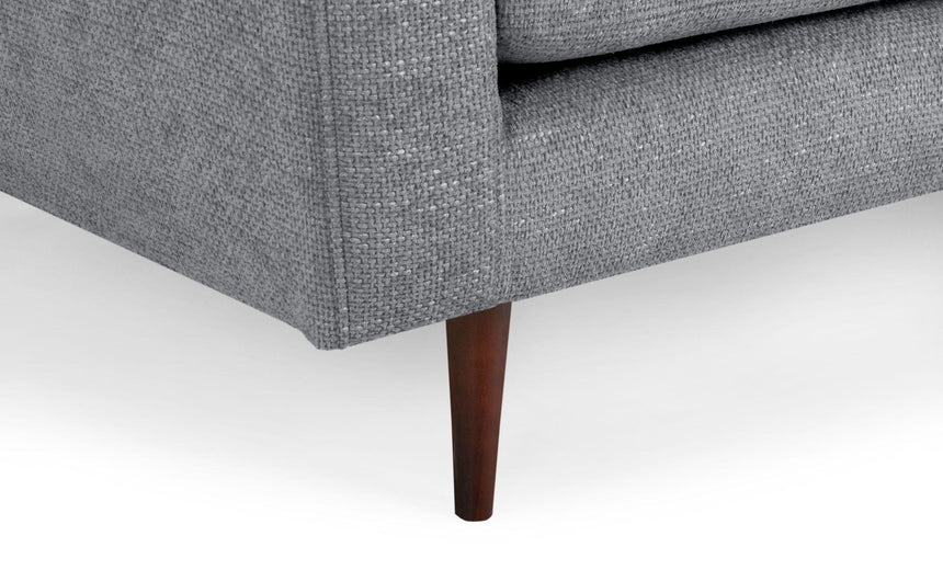 Zenith Grey Fabric Armchair-5