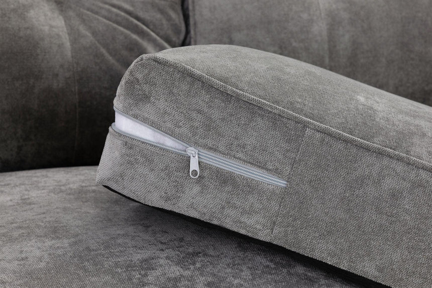 Maxwell Grey Fabric Armchair-4