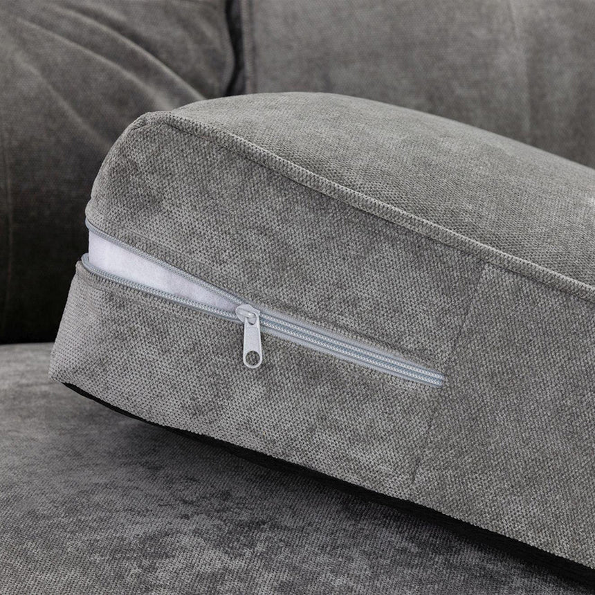 Charme Grey Fabric Large Corner Sofa