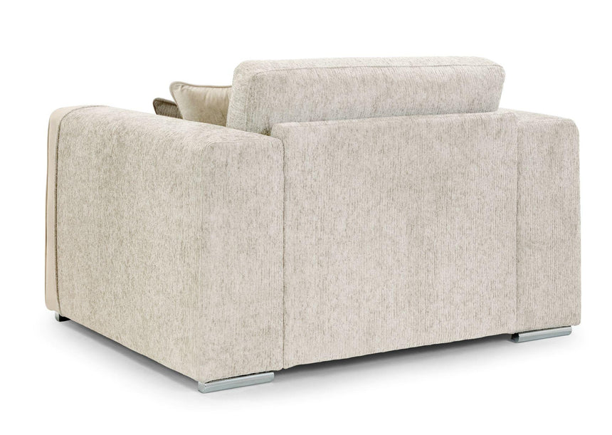 Naples Beige Fabric Armchair-3