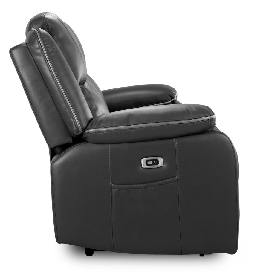 Harald Black Faux Leather Electric Recliner 2 Seater Sofa-4
