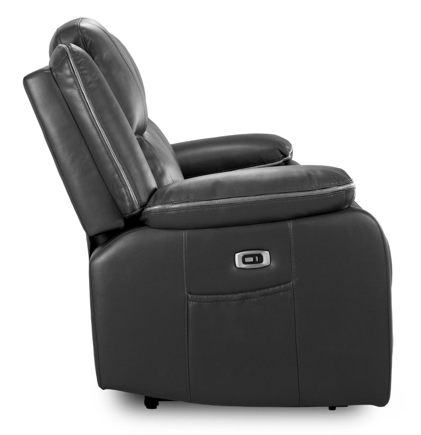 Harald Black Faux Leather Electric Recliner 3+2 Seater Sofa-4