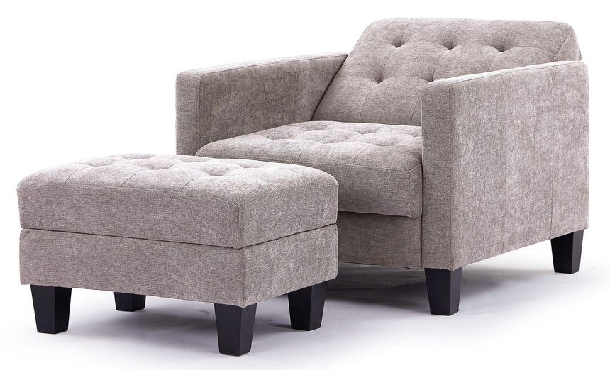 Halia Beige Fabric Click Clack Chair Bed-2