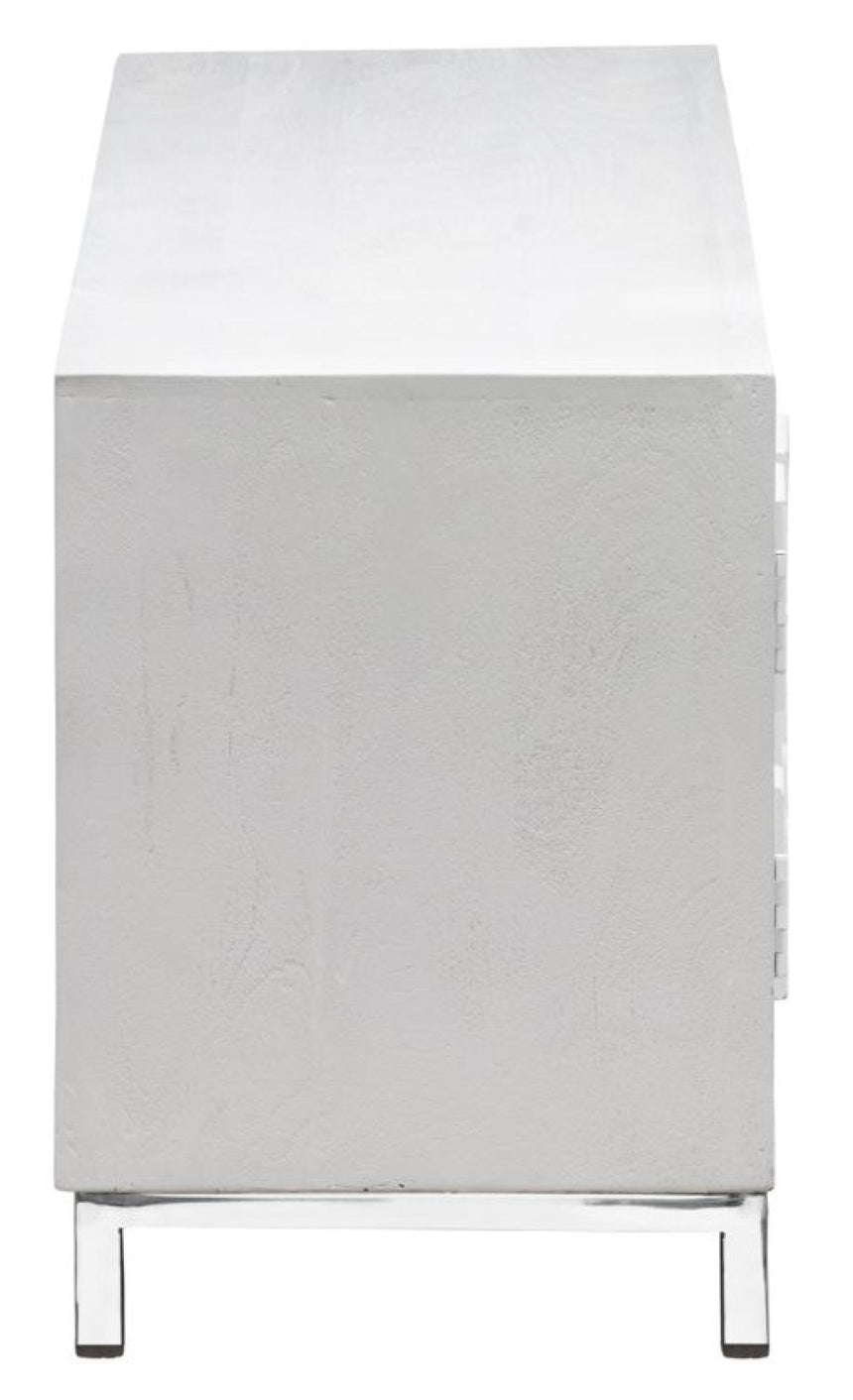 Geo White Mirrored TV Unit - 2 Door-4