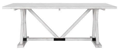 Clearance - Farmhouse White Mango Wood 8 Seater Dining Table - Brand New Item-2