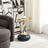 Dumbbells Gold Round Wine Table with Black Base-7