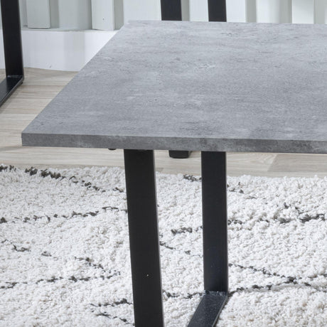 Clearance - Texas Grey Faux Concrete Coffee Table-2