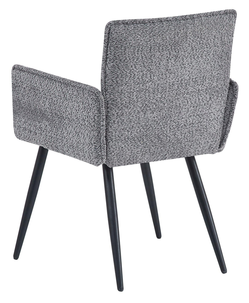 Monza Grey Fabric Dining Armchair-4