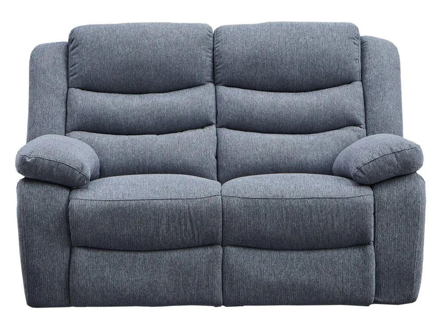 Windsor Grey Fabric 2 Seater Recliner Sofa-8