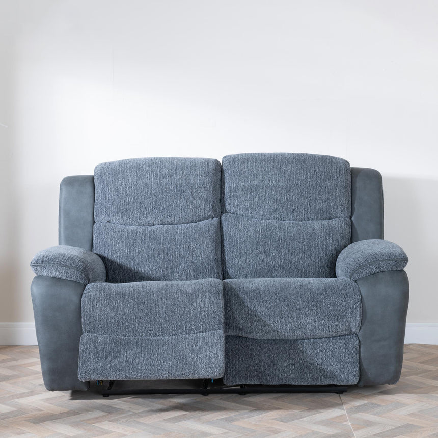 Legend Grey Fabric 2 Seater Recliner Sofa-2