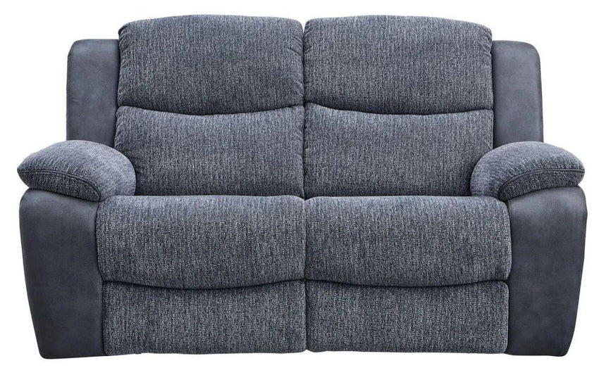 Legend Grey Fabric 2 Seater Recliner Sofa-7