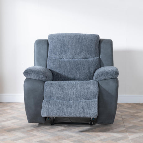 Legend Grey Fabric Recliner Armchair-2
